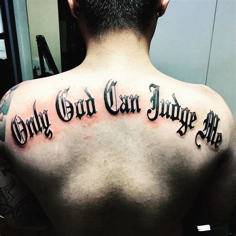 Only god can judge me tattoo design